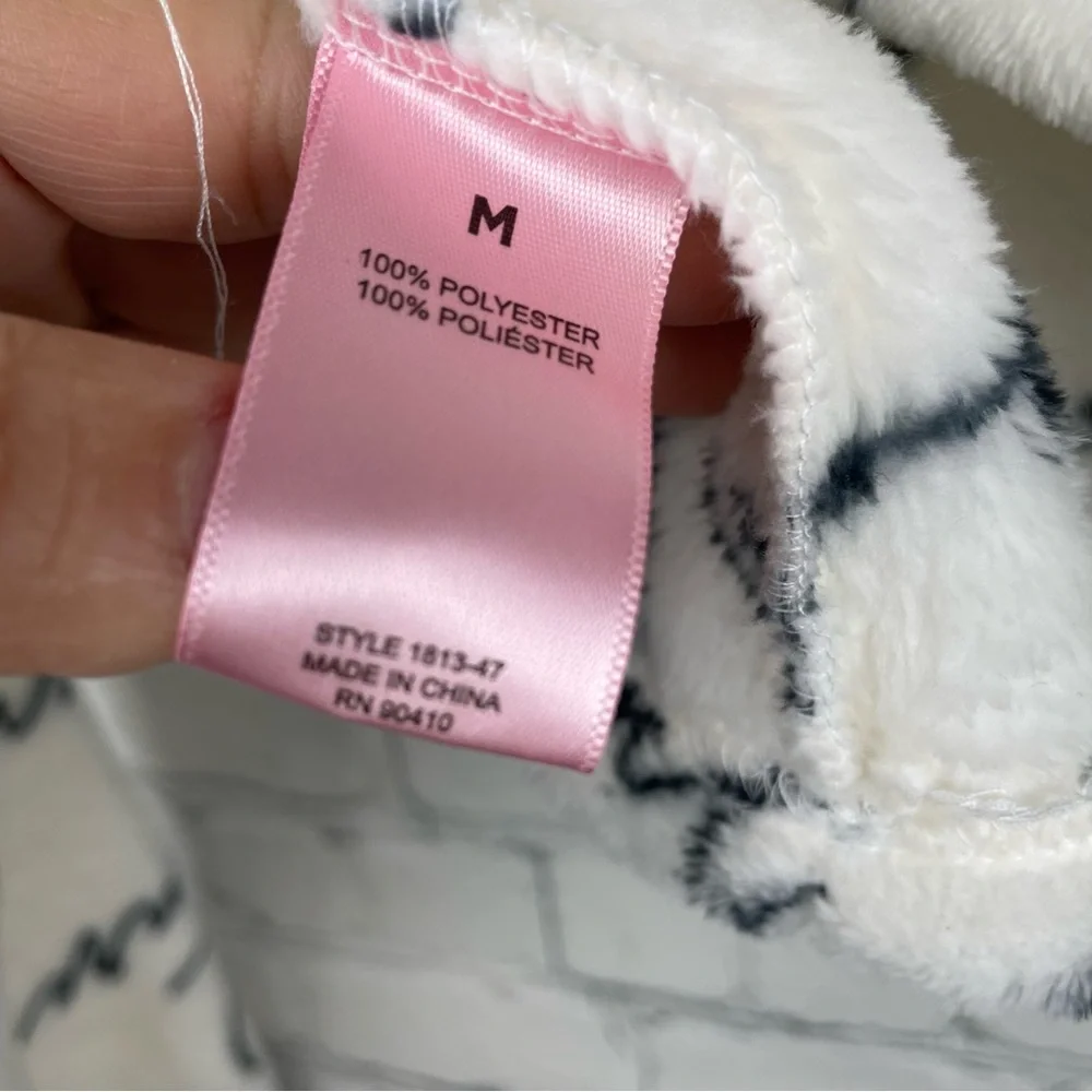 JUICY COUTURE Luxe Plush Crop Sleepwear Top size M - Picture 5 of 5